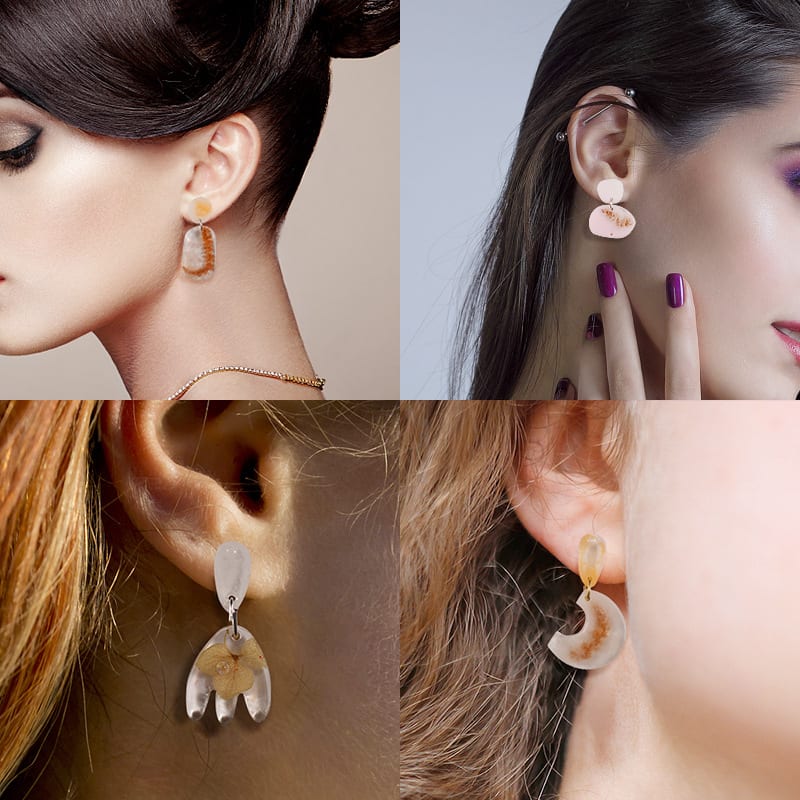 MOLDE DE SILICONA JOYERIA 21 PARES (J284)2