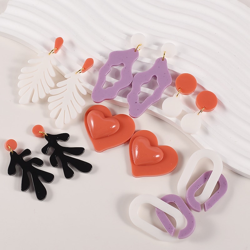 MOLDE DE SILICONA JOYERIA 12 PARES #2 (J292)2