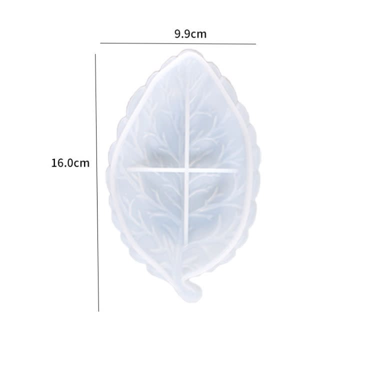 MOLDE DE SILICONA PLATO DISEÑO HOJA #2 (D329)2