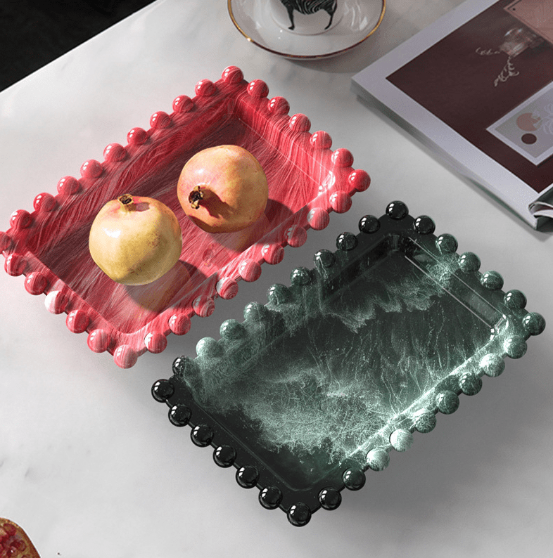 MOLDE DE SILICONA BANDEJA RECTANGULAR BORDE PERLAS (B264)6