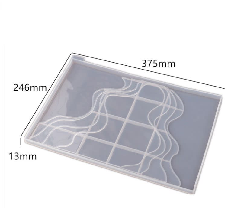 MOLDE DE SILICONA BANDEJA DISEÑO TERRAZA NATURAL (B319)2