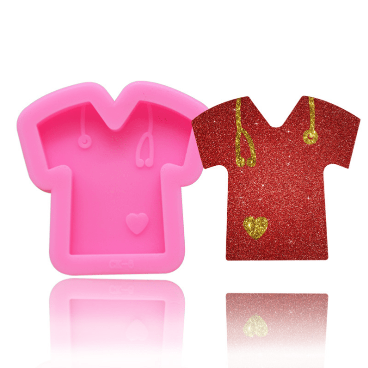 MOLDE DE SILICONA CHAQUETA CLÍNICA CON DETALLES (F268)1