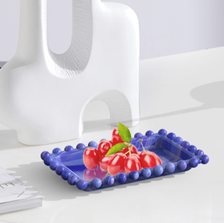 MOLDE DE SILICONA BANDEJA RECTANGULAR BORDE PERLAS (B264)4