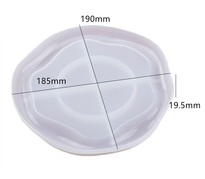 MOLDE DE SILICONA PLATO DISEÑO NUBE IRREGULAR (D318)2