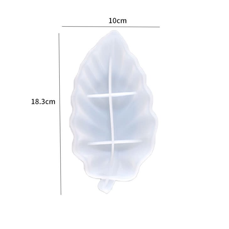 MOLDE DE SILICONA PLATO DISEÑO HOJA #3 (D330)2