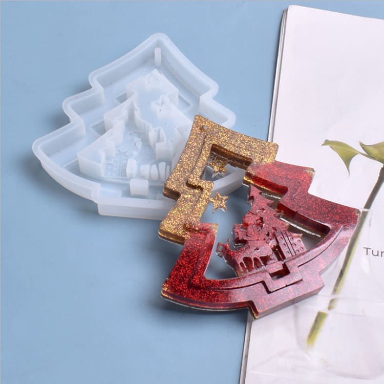 MOLDE DE SILICONA ARBOL NAVIDAD IMAGEN (N308)3