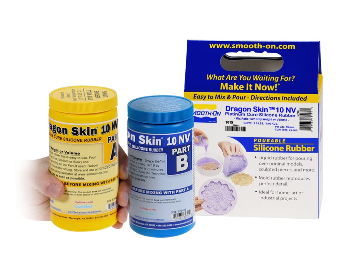 Silicona Caucho Dragon Skin™ 10 NV (2lbs/0.91kg) 0