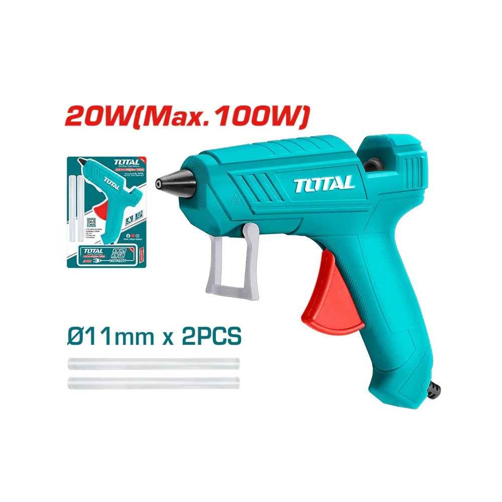 Pistola de Silicona 100W + 2 Barras 11,2 mm2