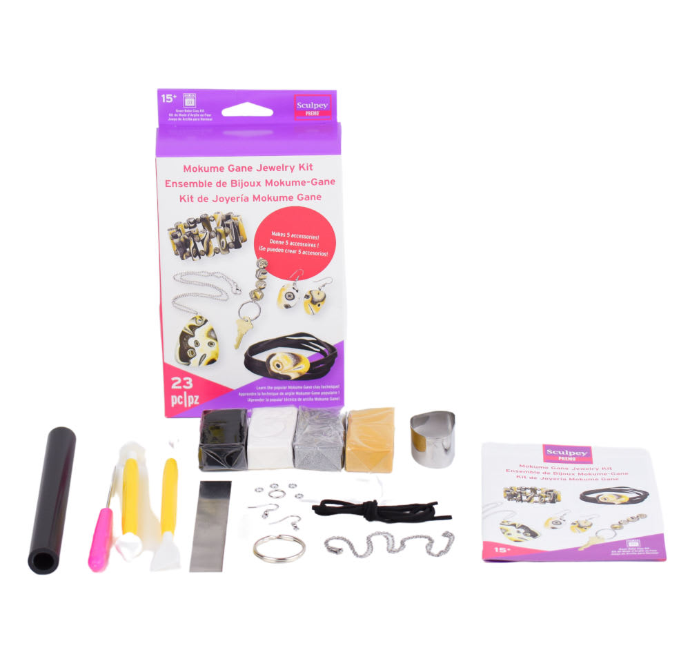 Sculpey Premo Mokume Gane Jewelry Kit3
