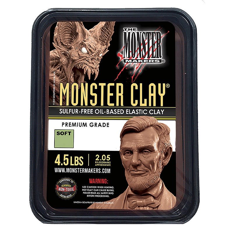 Monster Clay Brown - Soft Grade 2.05 Kg (4.5lbs) 0