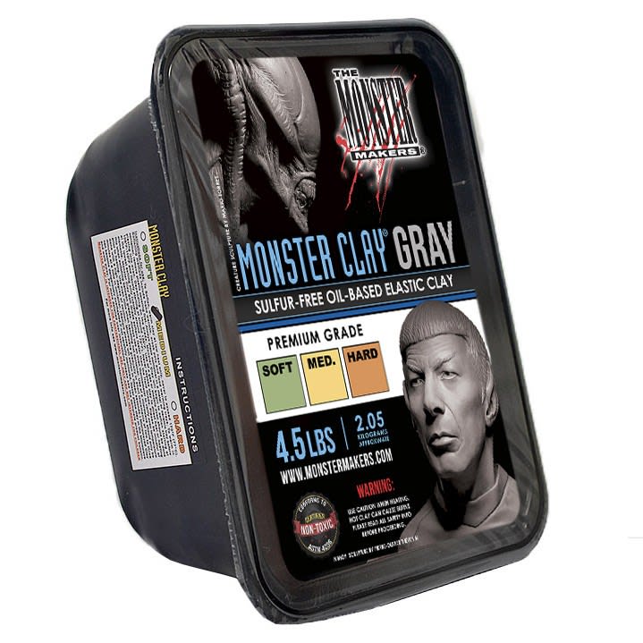 Monster Clay Gray  - Soft Grade 2.05 Kg (4.5lbs)2