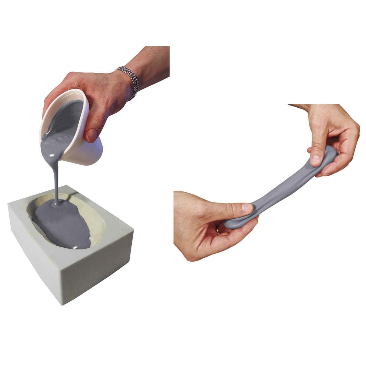 Monster Clay Gray - Medium Grade 2.05 Kg (4.5lbs)4