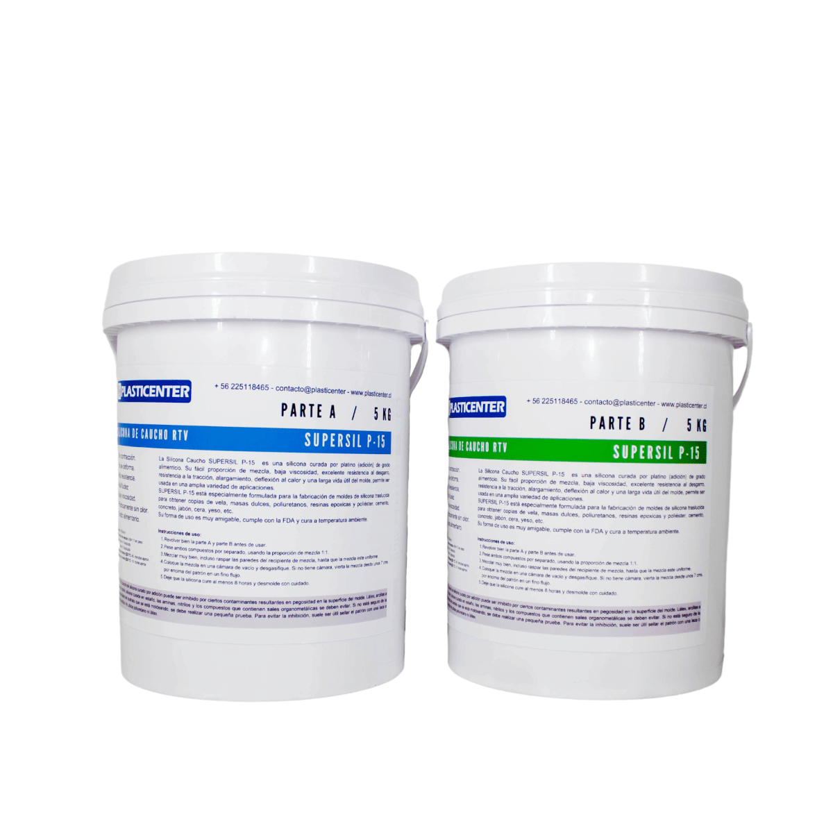 Silicona Caucho RTV SUPERSIL P15 (Translúcida)/FDA2