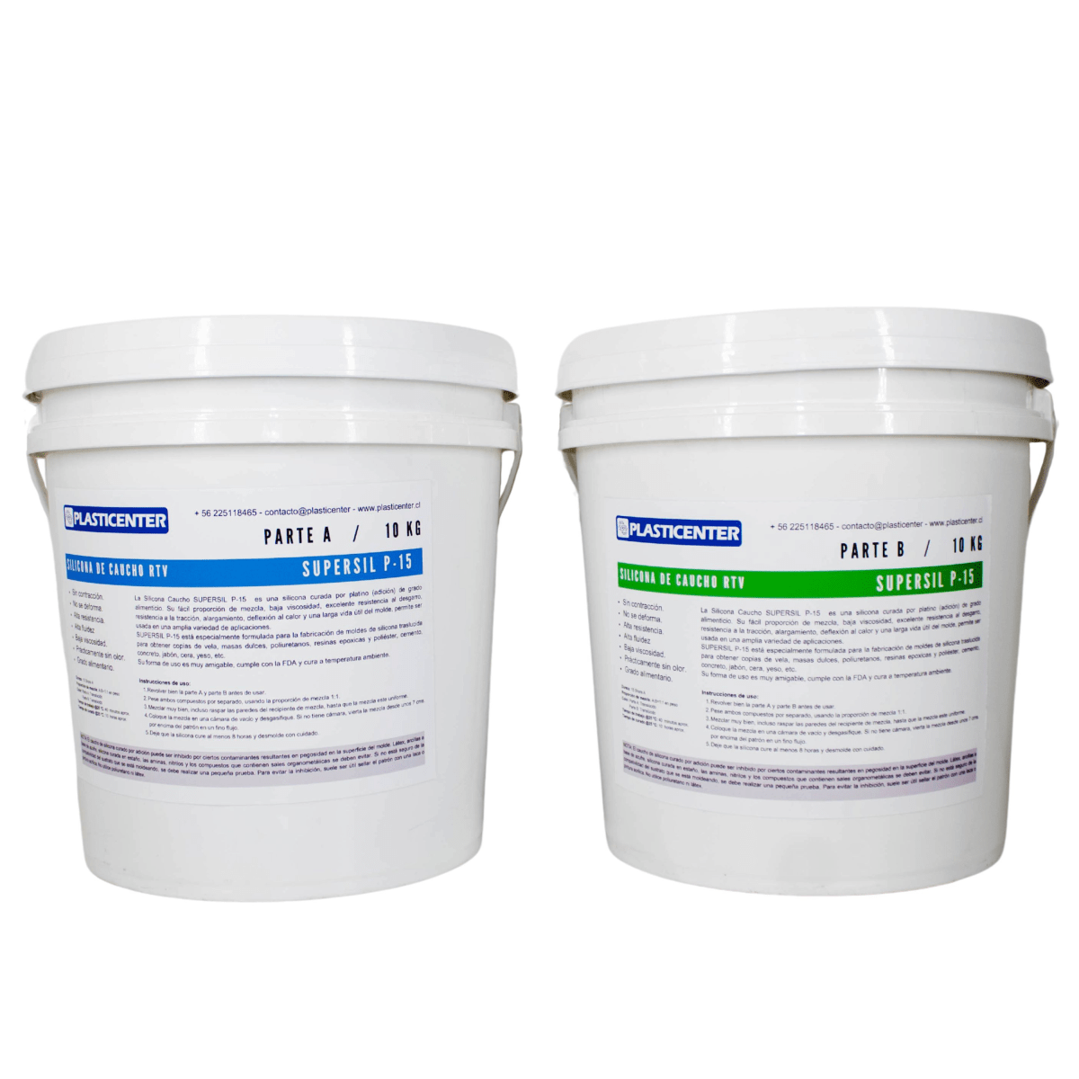 Silicona Caucho RTV SUPERSIL P15 (Translúcida)/FDA3