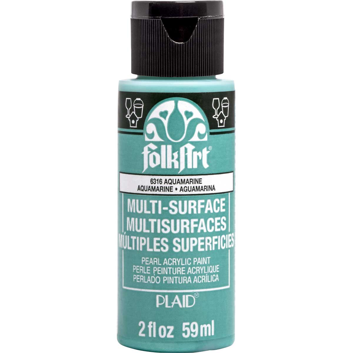Plaid Folkart Multi-Surface Pearl - Pintura Acrílica Perlada 2oz (59ml)2