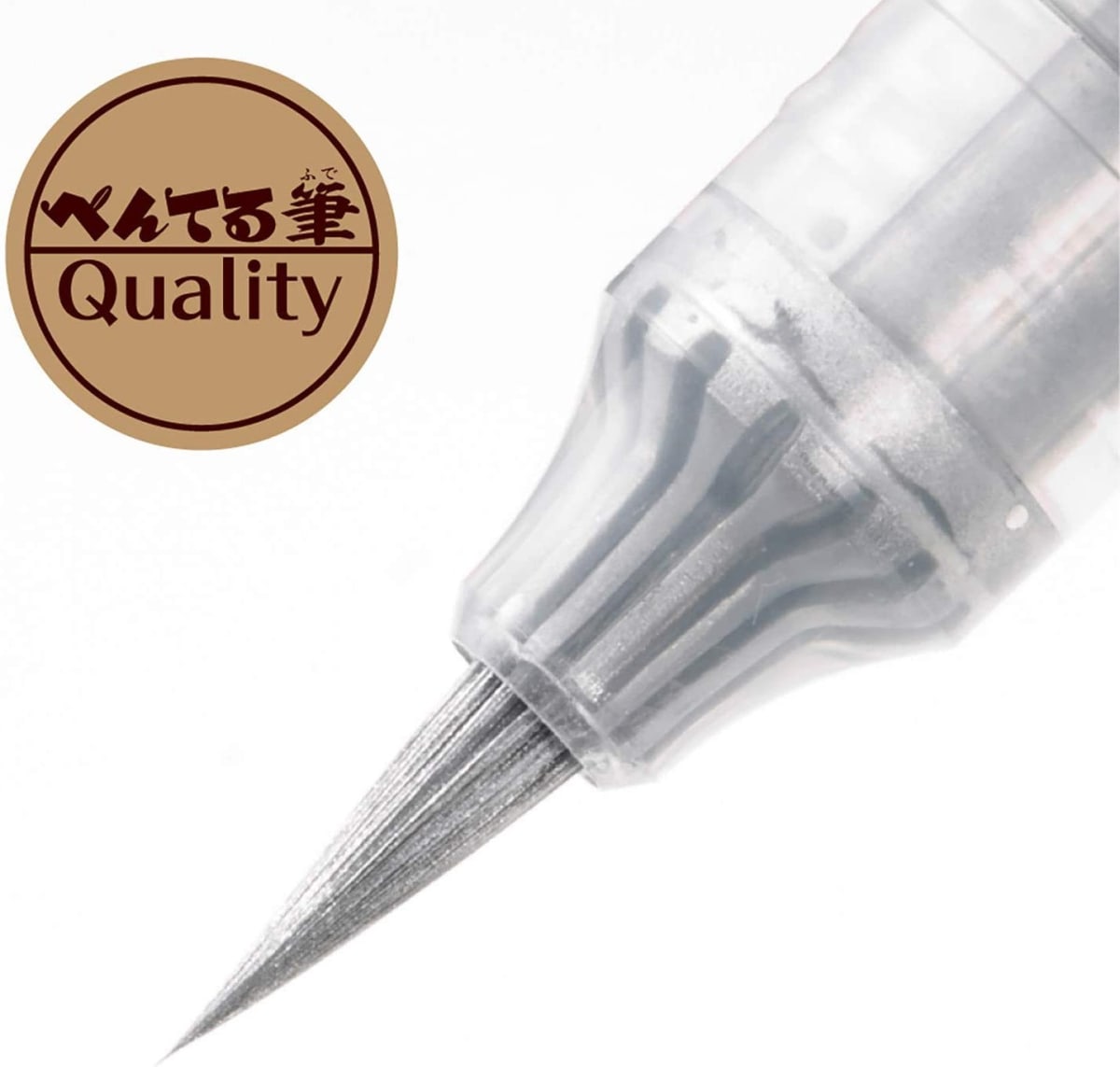 Pentel Metallic Fude Brush Pen - Silver5