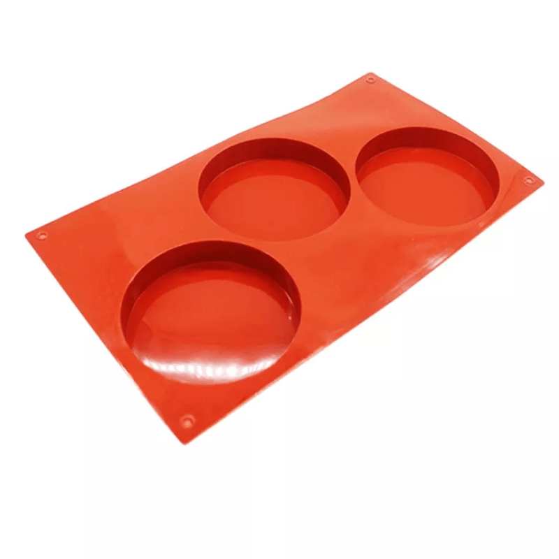 MOLDE DE SILICONA POSAVASO REDONDO LISO MULTIPLE (P105) 1