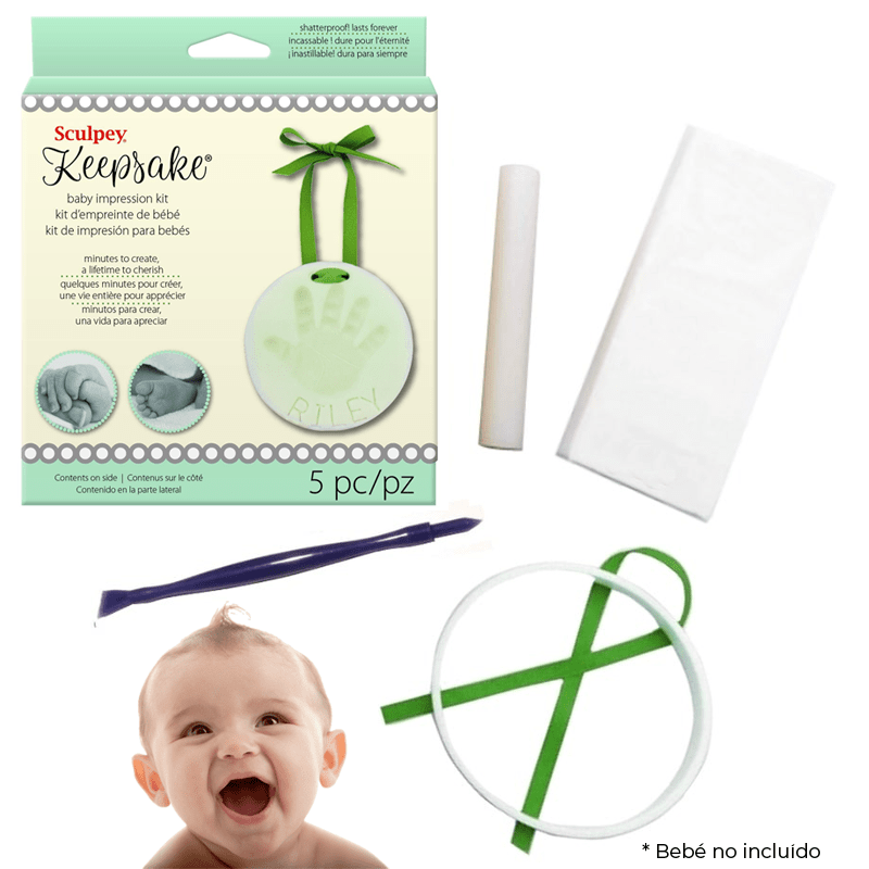 Sculpey Keepsake - Kit de Impresión para Bebés2