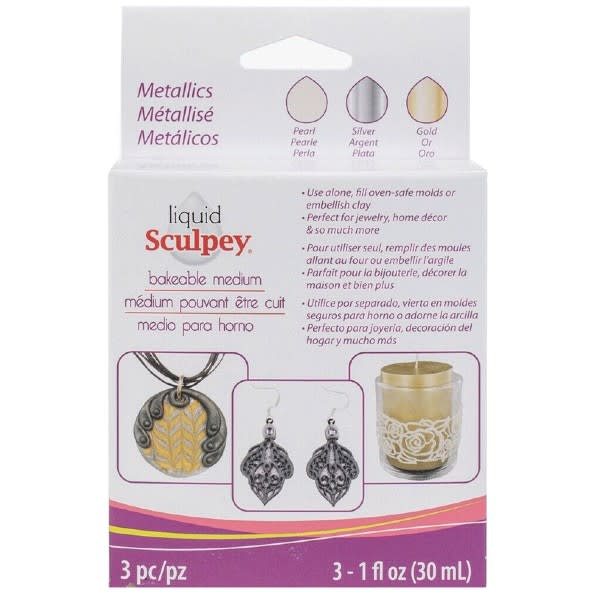 Sculpey Liquid -  Multipack 3 Colores Metálicos (30 ml) 0