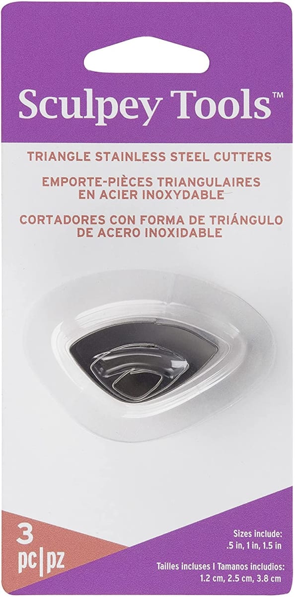 Sculpey Tools - Cortadores Triangulo Irregular (3 piezas) 0