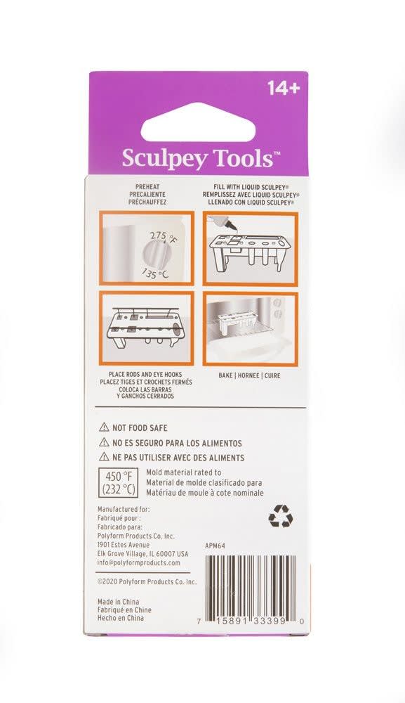 Sculpey - Molde de Silicona Horneable Joyas 3D2