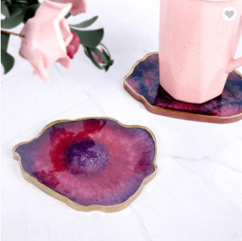MOLDE DE SILICONA SET POSAVASOS IRREGULAR (P153)2