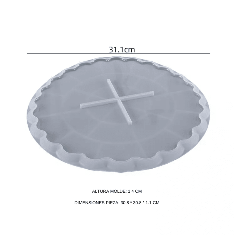 MOLDE DE SILICONA BANDEJA 3 PISOS CON SOPORTE (B116)3