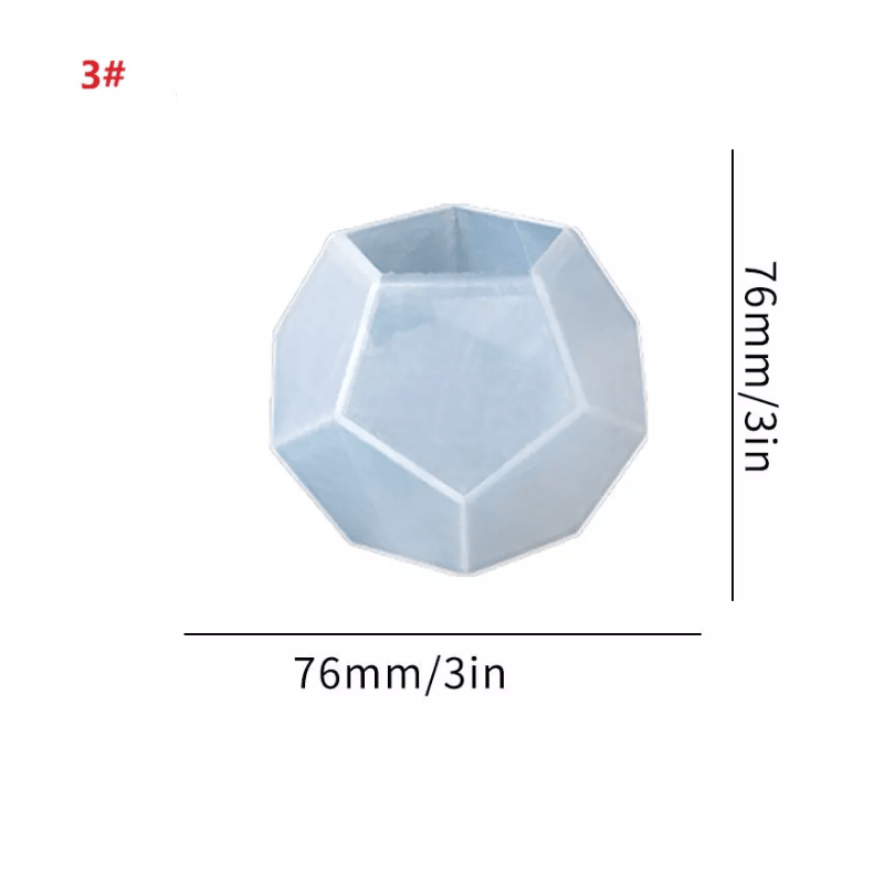 MOLDE DE SILICONA FIGURA DODECAEDRO #2 (M140)2