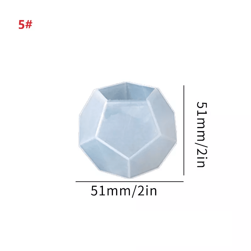 MOLDE DE SILICONA FIGURA DODECAEDRO #1 (M139)1
