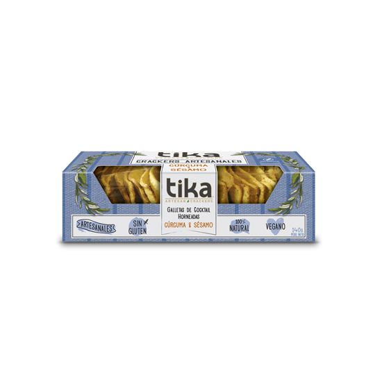 Tika Crackers Cúrcuma & Sésamo