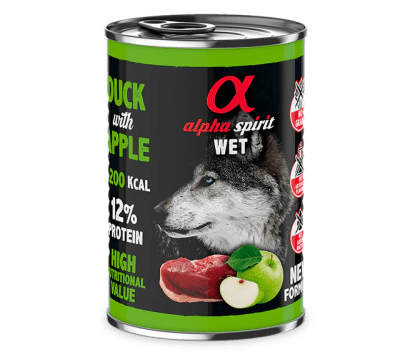 alpha lata humedo pato con manzana 400g1