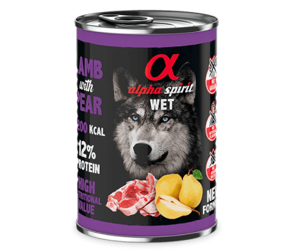 alpha lata humedo cordero con pera 400g1