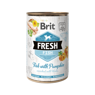 brit fresh lata dog fish 400g1