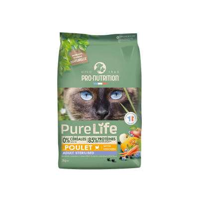 pure life cat sterilized poulet1