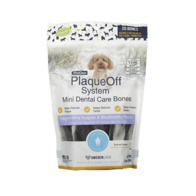 plaqueoff mini dental bones blueberry 340g1