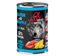 alpha lata humedo salmon con piña 400g