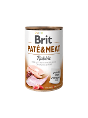 brit lata dog rabbit pate y meat 800g