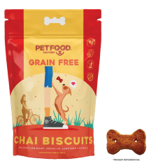 petfood grain free chai biscuits 180g