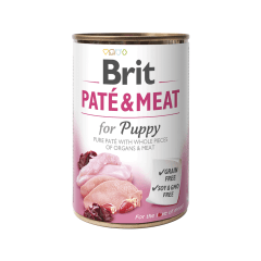 brit lata dog puppy pate y meat 400g