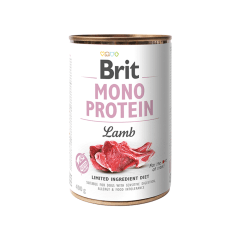 brit lata dog lamb mono protein 400g