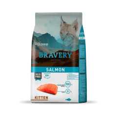 bravery cat kitten salmon 2kg