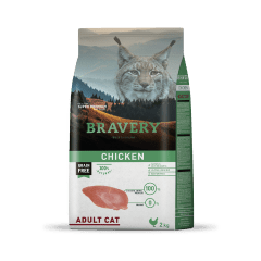bravery cat adulto chicken 2kg