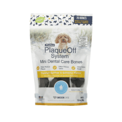 plaqueoff mini dental bones banana 340g