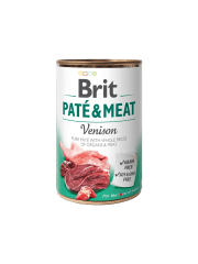 brit lata dog venison pate y meat 800g