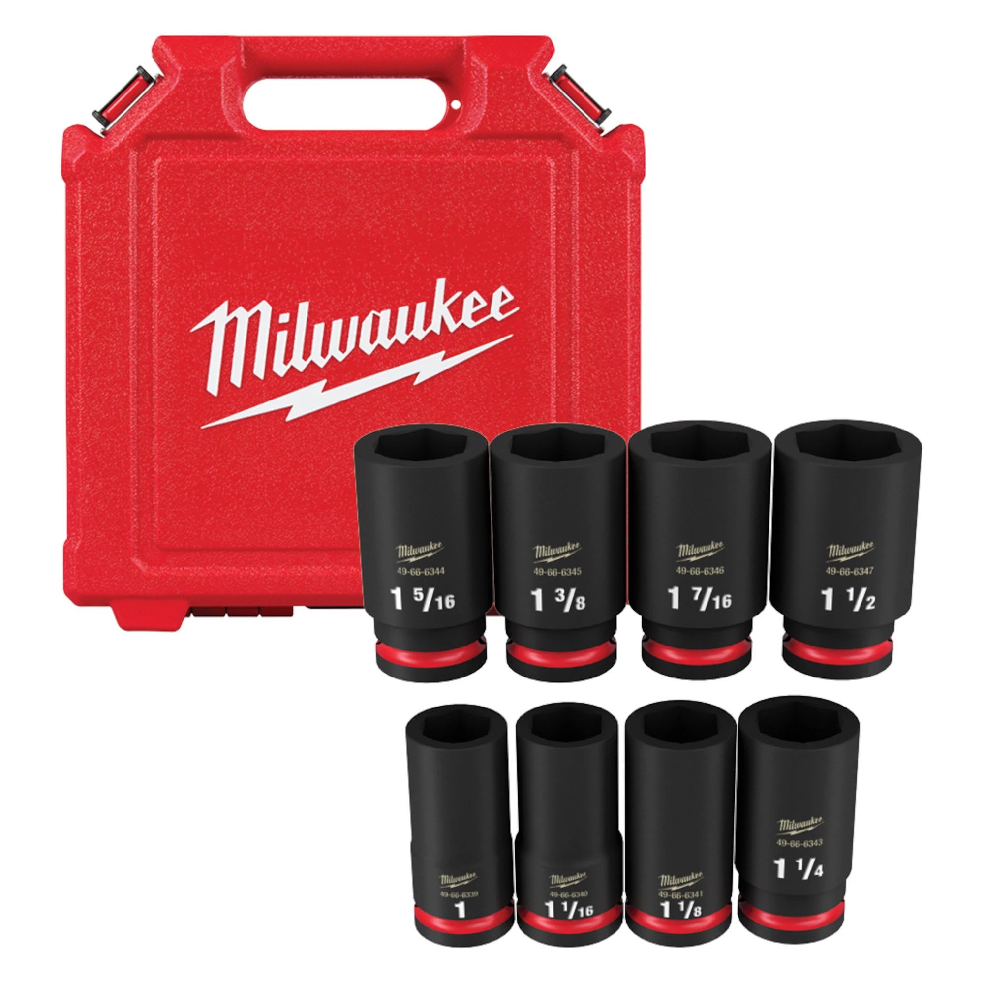 SET 8PC DADO DE IMPACTO 3/4 SAE MILWAUKEE 49-66-7018 | TODOTALLER