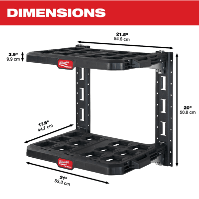 KIT DE ESTANTERIA ARMABLE SISTEMA PACKOUT MILWAUKEE 48-22-8480