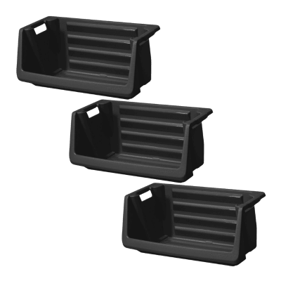 PACK 3 UNIDADES ORGANIZADOR APILABLE NEGRO HUSKY 1002064879