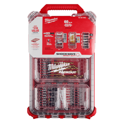 SET 60 BROCAS Y PUNTAS + CAJA PACKOUT 48-32-51621