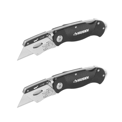 PACK TT 2 CUCHILLOS PLEGABLE NEGRO + 10 REPUESTOS