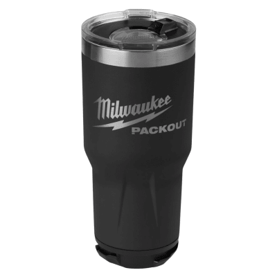 VASO 30 OZ PACKOUT NEGRO MILWAUKEE 48-22-8393B1